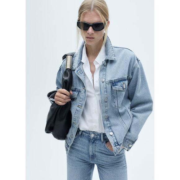 MANGO Danila Wide-Leg High-Rise Cotton Jeans - 4 - Picture 7 of 8